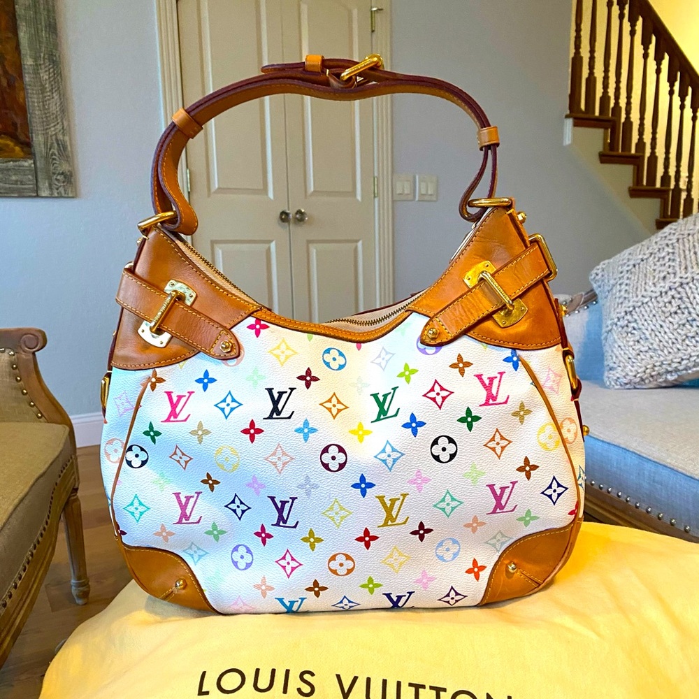 Louis Vuitton GM canvas and leather monogram hobo